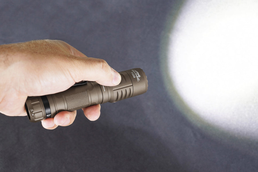 T120 Sand Brown High-Output Tactical Flashlight