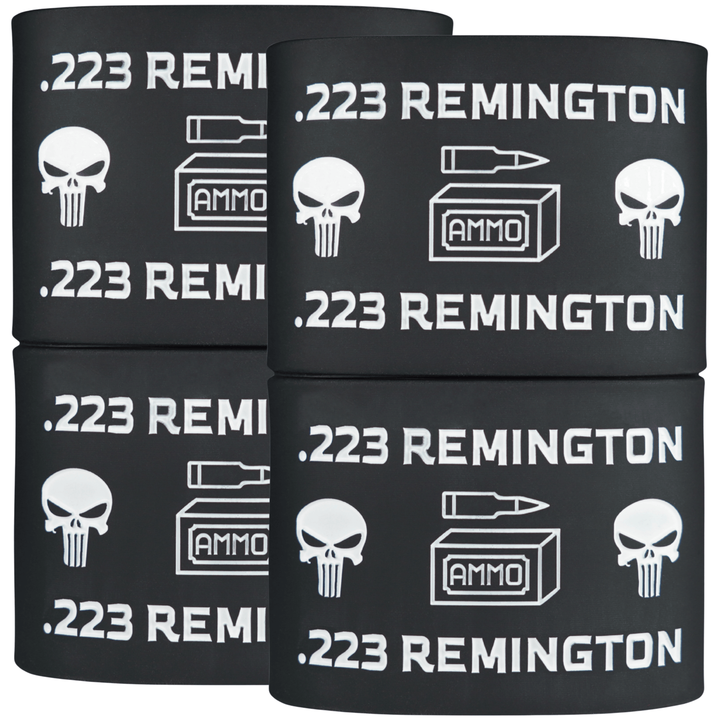 Mag-Mark Pro – 223 Remington Punisher Design | The Original Tactical Magazine Grip & Ammo ID Band