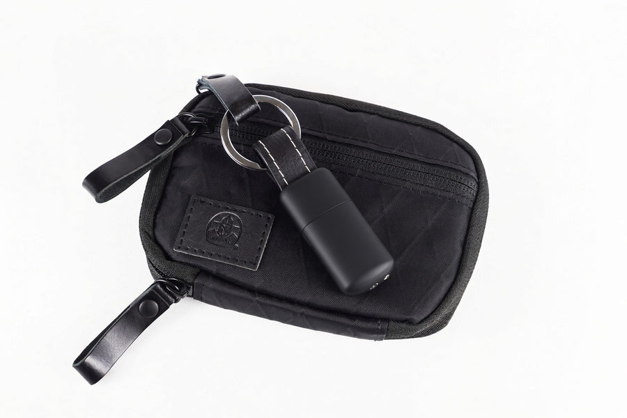 Black Mini Keychain Lighter Mini Butane Lighter with Keychain Loop