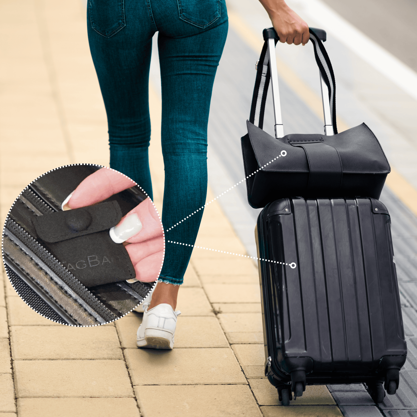 Tag-Bag™ - Discreet & Secure AirTag Pouch | No-Stick, No-Bulk, No-Glue | Protect & Hide Your Tracker in Bags, Wallets & Clothing