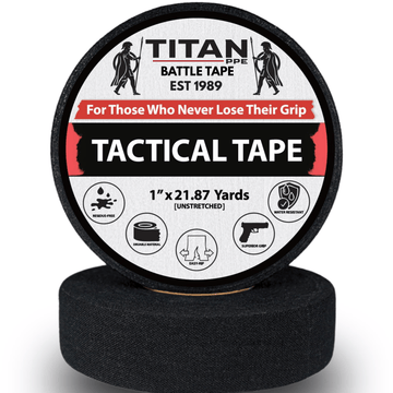 TITAN Battle Tape black 2-pack — tactical goon tape for military, law enforcement, and range use
