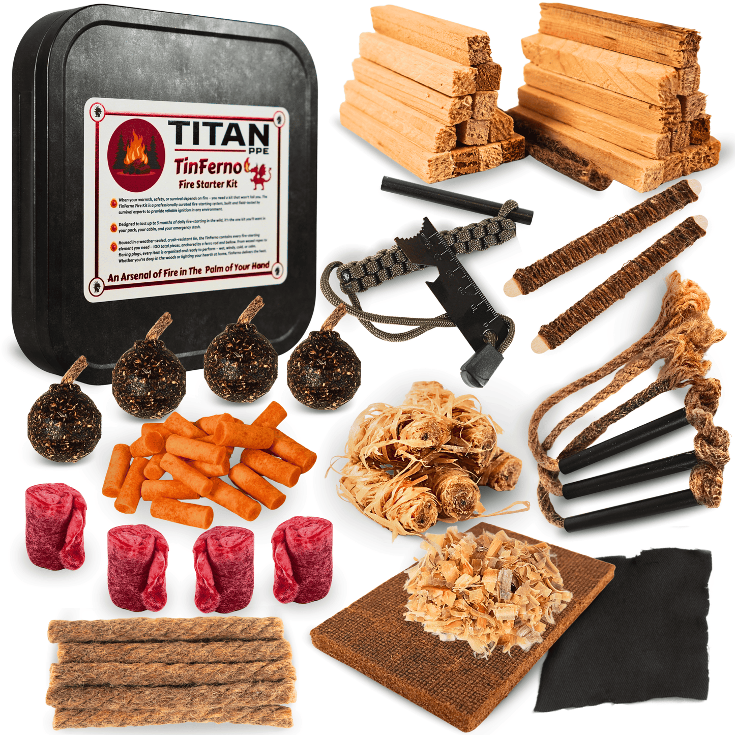 TinFerno - Fire Starting Kit