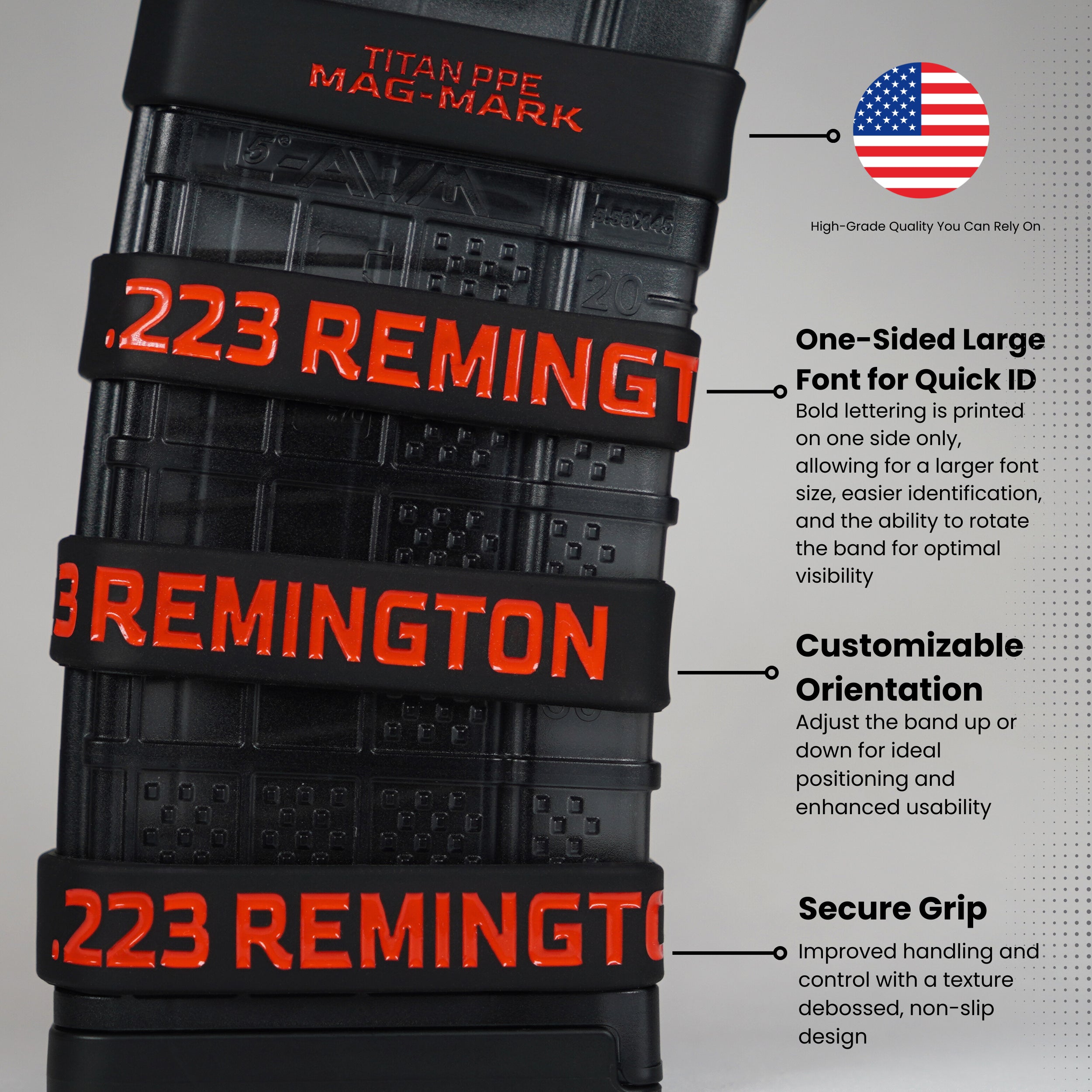 Mag-Mark .223 REMINGTON Magazine ID Band