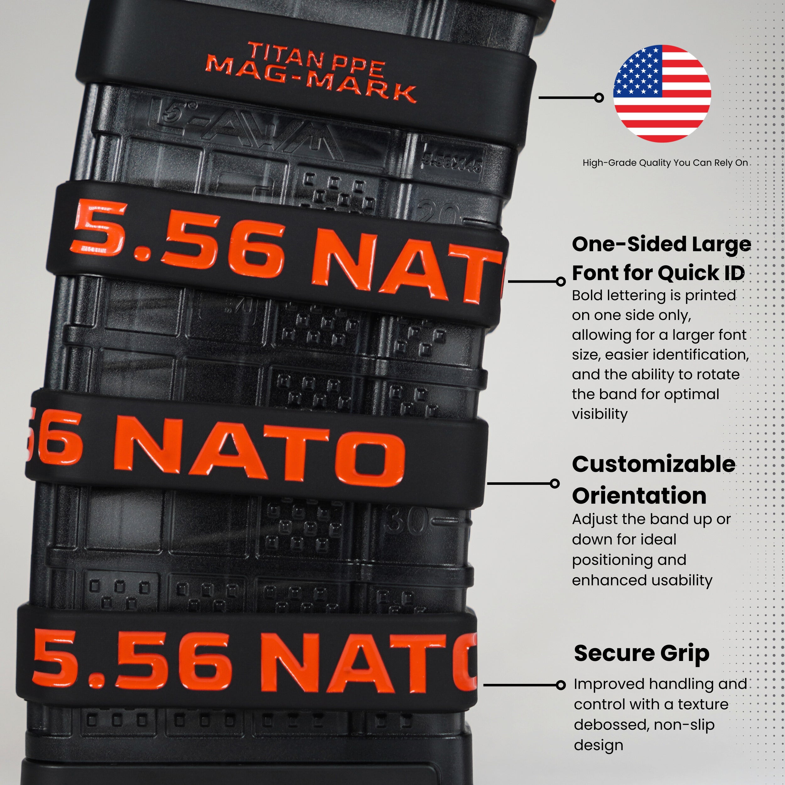 Mag-Mark 5.56 NATO Magazine Magazine ID Band