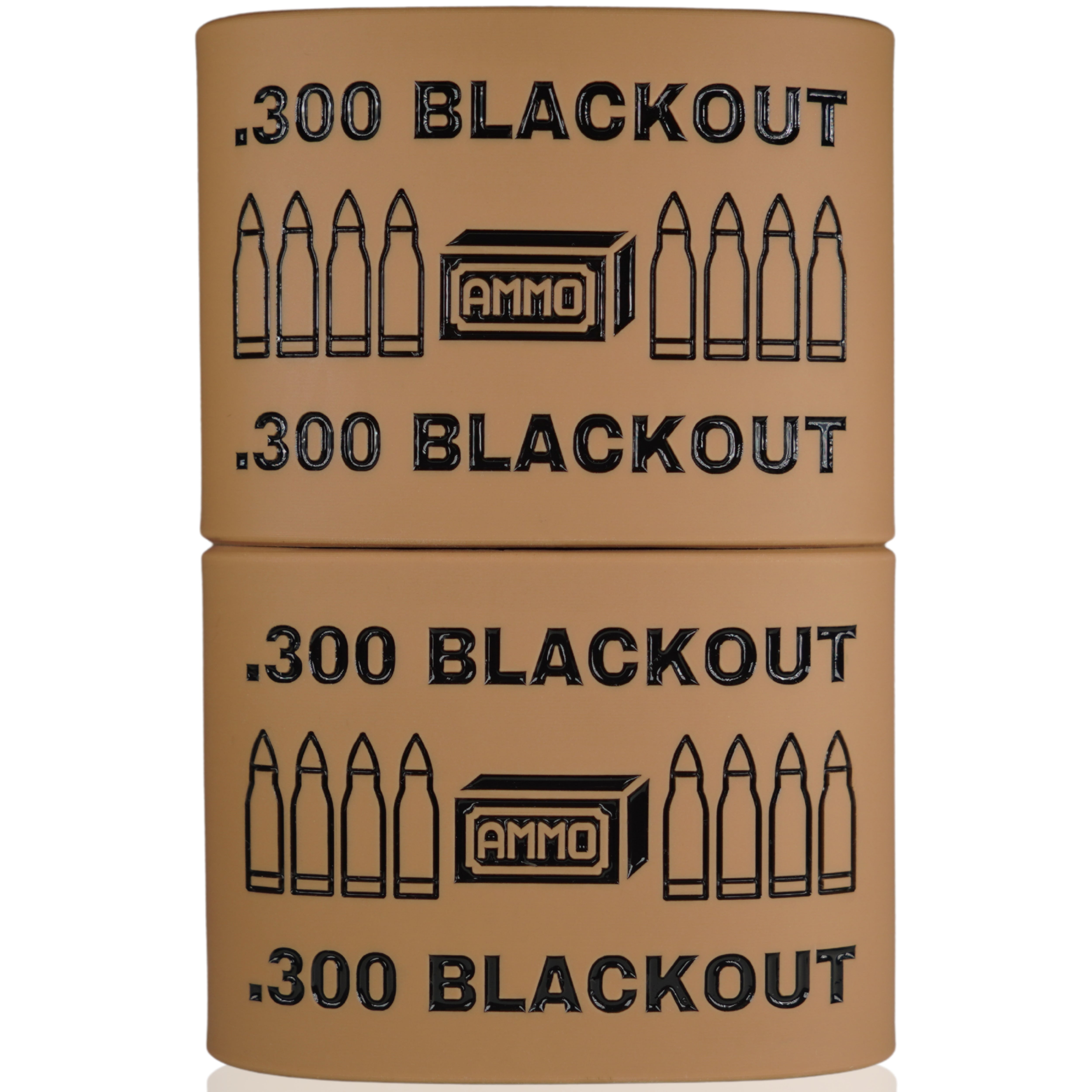 Mag-Mark Pro 300 Blackout AMMO design side view showing secure fit on standard AR magazine