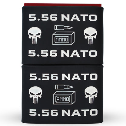 Mag-Mark Pro – 556 NATO Punisher Design | The Original Tactical Magazine Grip & Ammo ID Band