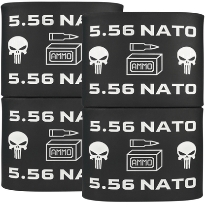 Mag-Mark Pro – 556 NATO Punisher Design | The Original Tactical Magazine Grip & Ammo ID Band