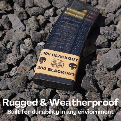 Mag-Mark Pro – 300 Blackout Punisher Design | The Original Tactical Magazine Grip & Ammo ID Band