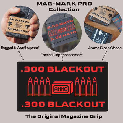 Mag-Mark Pro – 556 NATO AMMO Design | The Original Tactical Magazine Grip & Ammo ID Band
