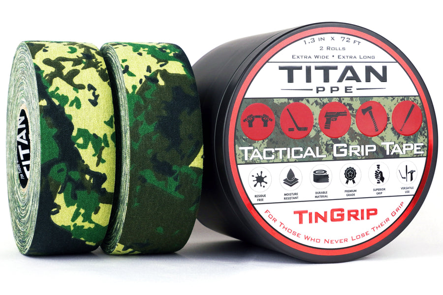 TinGrip Black Woodland Camo