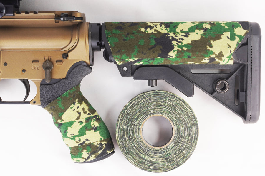 TinGrip Black Woodland Camo