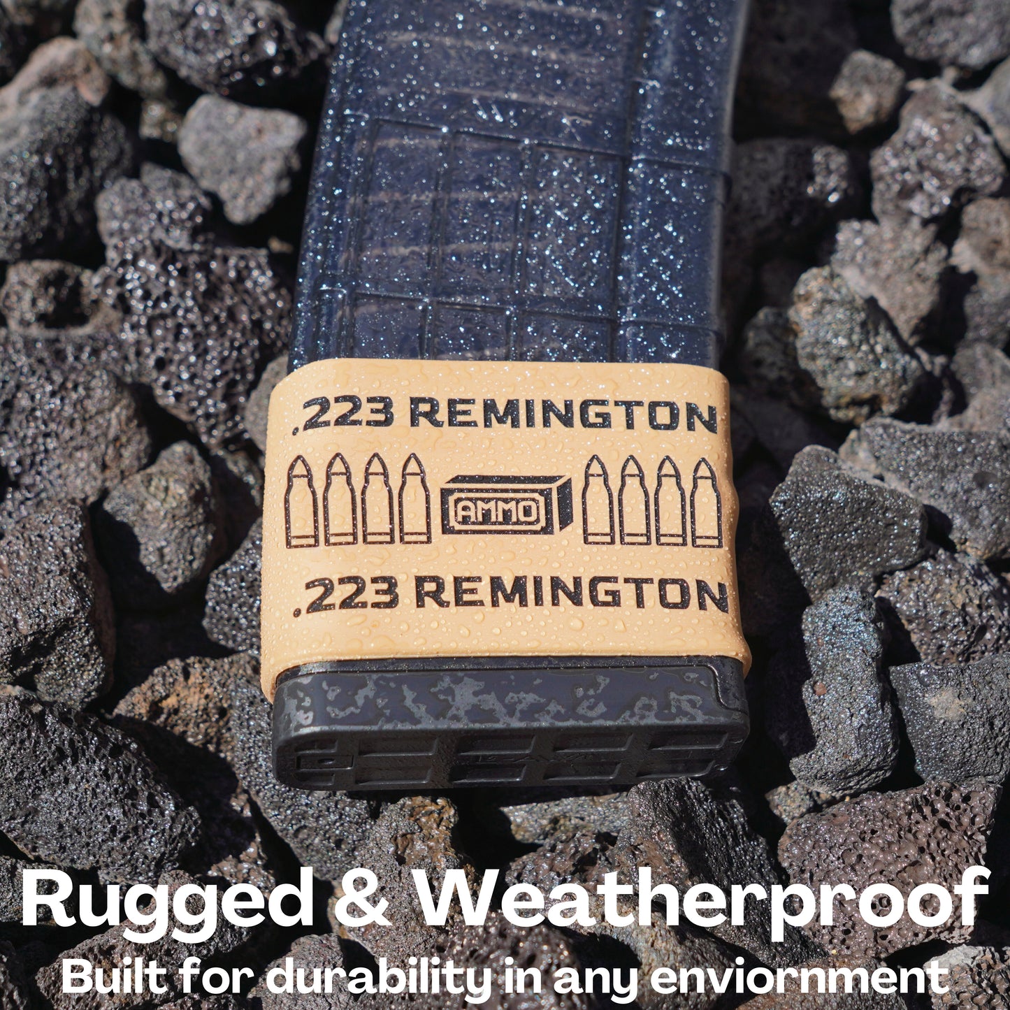 Mag-Mark Pro – 223 Remington AMMO Design | The Original Tactical Magazine Grip & Ammo ID Band