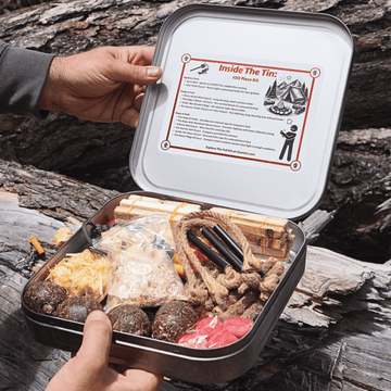 TinFerno - Fire Starter Kit | 100-Piece Survival Fire Starting System