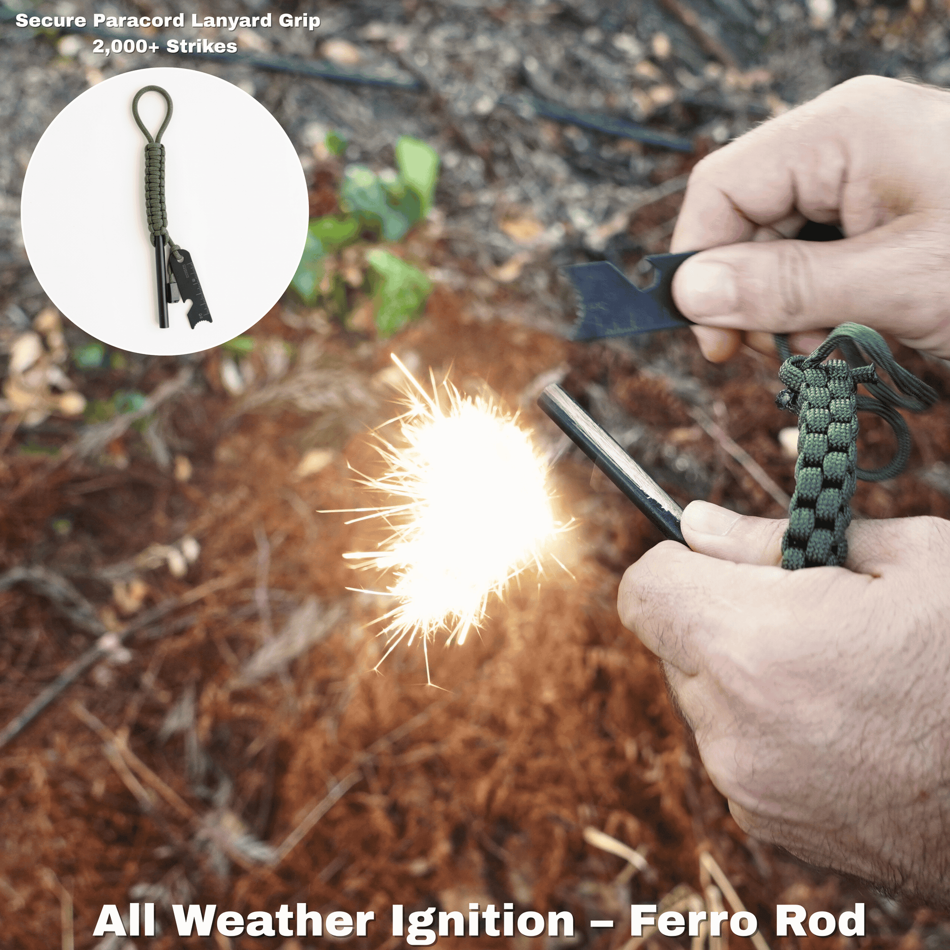 TinFerno - Fire Starter Kit | 100-Piece Survival Fire Starting System