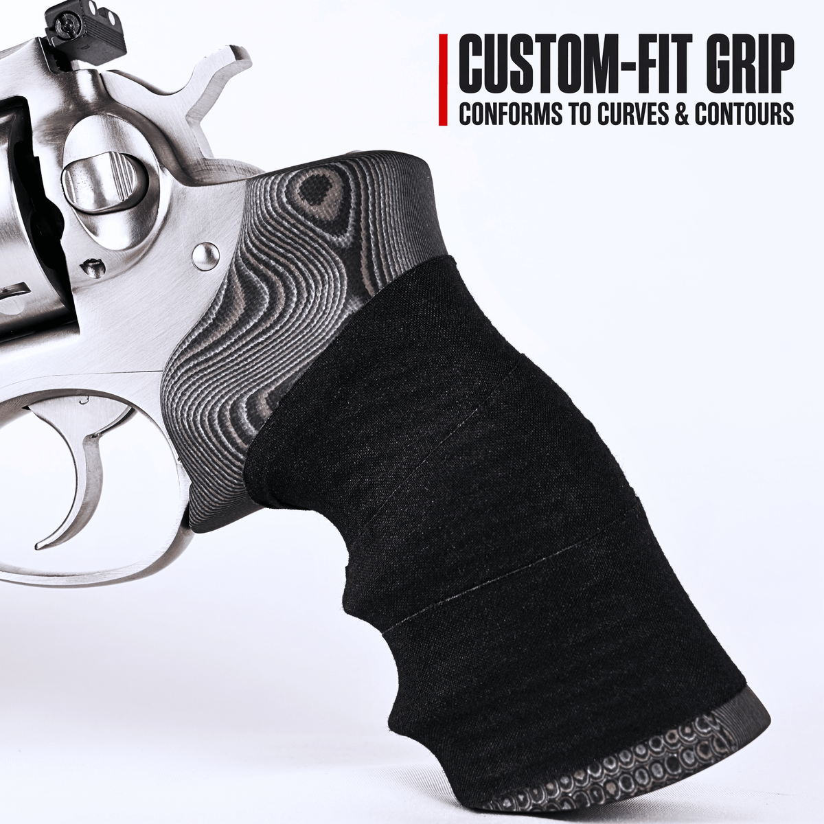 TinGrip - Black Tactical Grip Tape | Cut-to-Fit Self-Adhesive Non-Slip Grip for Knives, Tools & Outdoor Gear