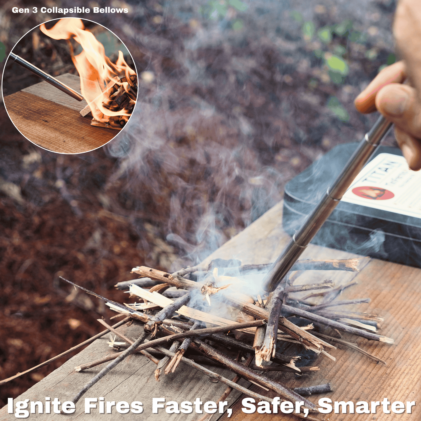 TinFerno 100pc Fire Starting Kit