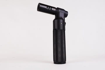 Black Torch - Jet Flame Torch | Zinc Alloy, Refillable Butane, Windproof Adjustable Flame