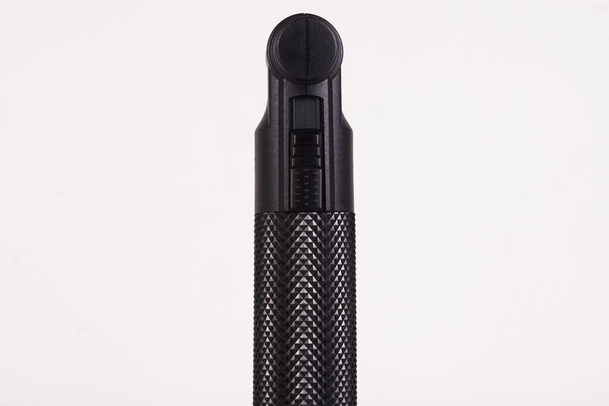 Black Torch - Jet Flame Torch | Zinc Alloy, Refillable Butane, Windproof Adjustable Flame