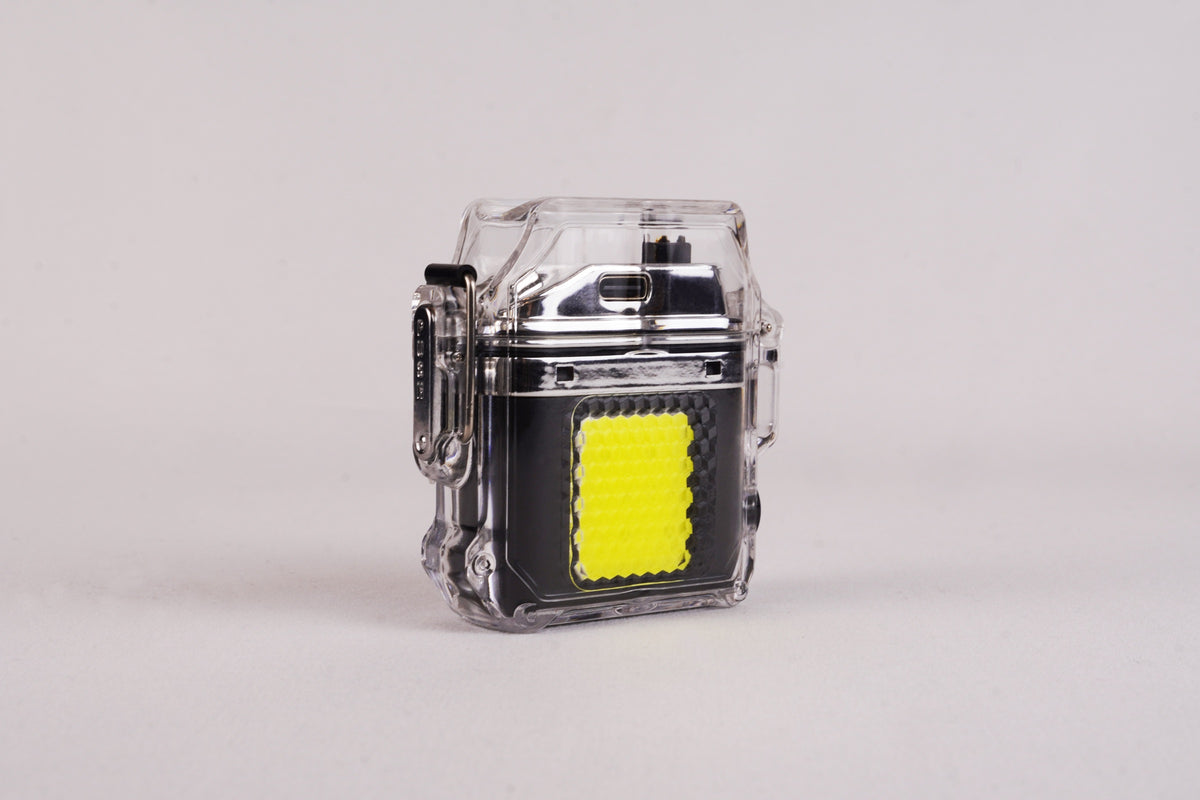 Clear Torch - Waterproof Plasma Torch / Flashlight | IP56, Rechargeable, Windproof Double Arc