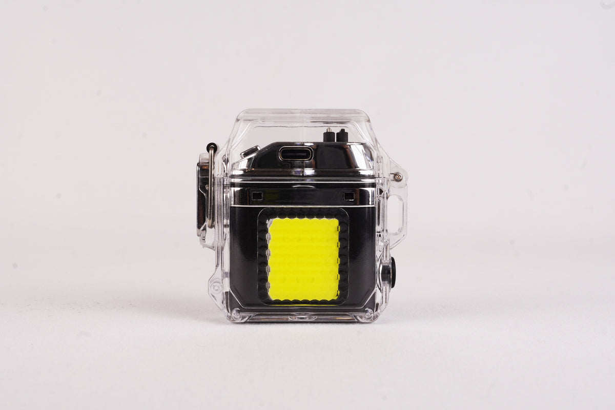 Clear Torch - Waterproof Plasma Torch / Flashlight | IP56, Rechargeable, Windproof Double Arc