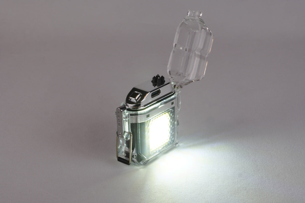 Clear Torch - Waterproof Plasma Torch / Flashlight | IP56, Rechargeable, Windproof Double Arc