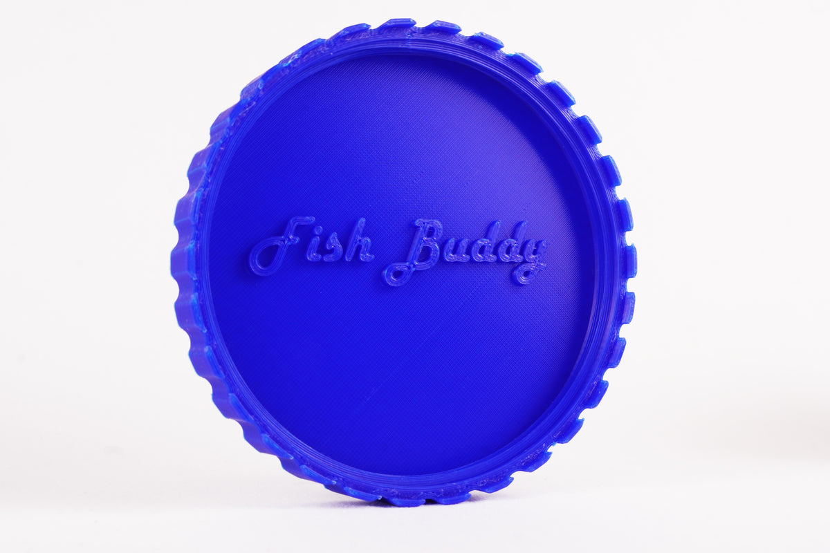 Fish Buddy lid with raised logo