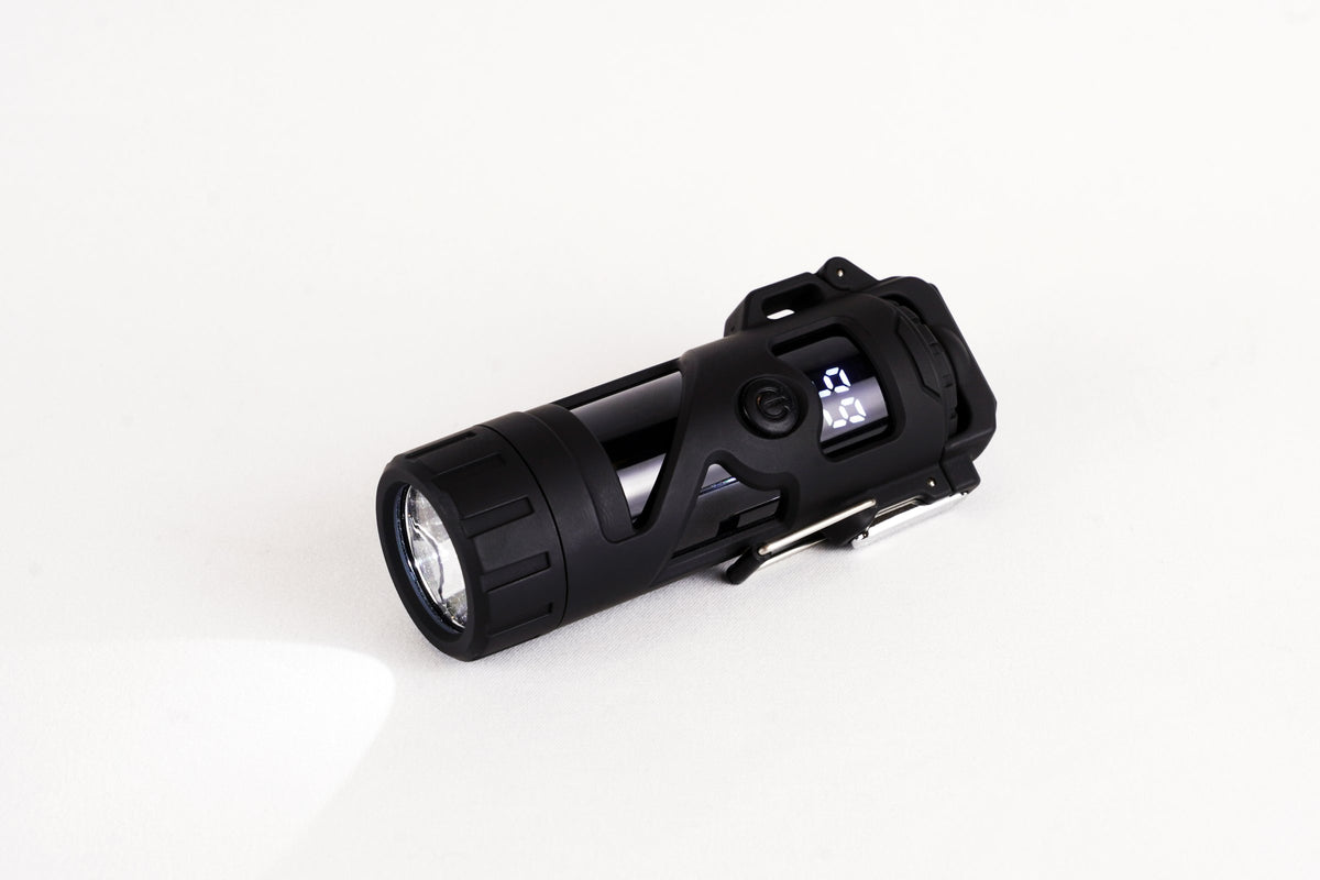 Black Plasma Torch Light 600 lumen LED flashlight beam